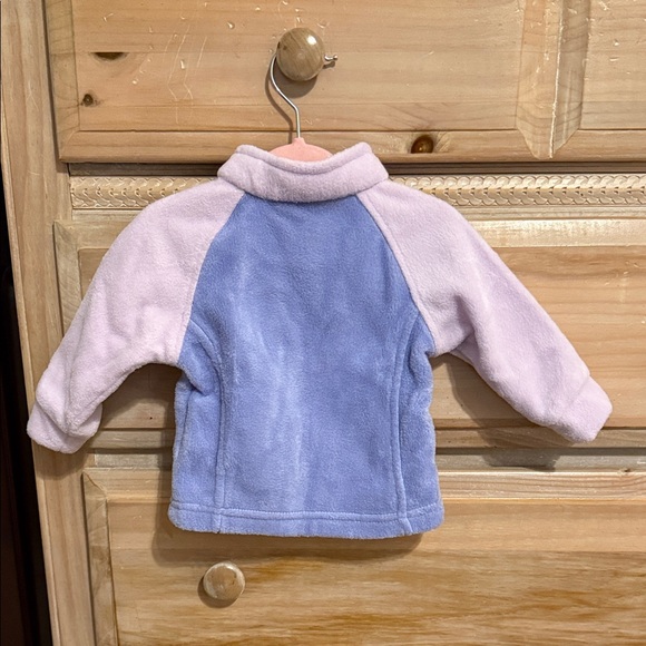 Columbia Infant Fleece Jacket in Lavender and Sky Blue - Picture 3 of 3